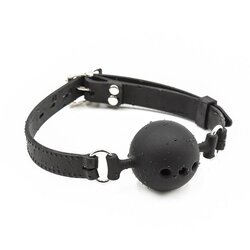 Fetish Addict silikonska prozračna gag lopta, crna Cene