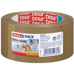 Tesa ljepljiva traka za pakete Ultra Strong (Smeđe boje, D x Š: 66 m x 50 mm) Cene