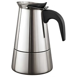 Cheffinger Moka kavni lonec inox za 9 skodelic, združljiv z indukcijo, Srebrna, (5000277339) Cene
