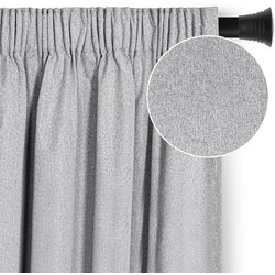 Restilo CORITA curtain, grey, plain, classic and modern style, multifunctional tape, structural fabric with blackout effect, 140 x 245 cm Cijene
