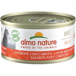 Almo Nature 70g Almo Nature HFC Natural 6 x 70 g - Losos s korenjem v želeju Cene