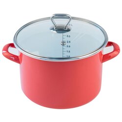 Fackelmann lonac+stakleni poklopac 20cm,emajl 4l Cene