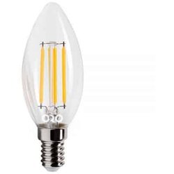 ORO LED sijalka fillament E14 C30 6W 806lm svečka nevtralno bela 4000K steklena Cene