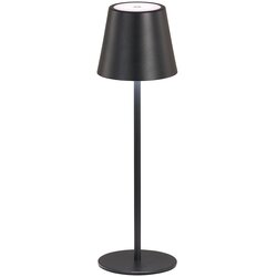 Fischer & Honsel crna led stolna lampa s metalnim sjenilom (visina 36,5 cm) viletto – Cene