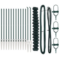 vidaXL Ograda od lančanih veza Set od 2 Zelena Metal 1.5 x 25 m Cijene