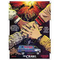 Stranger Things 5 art print The Crawl, A3 Cene