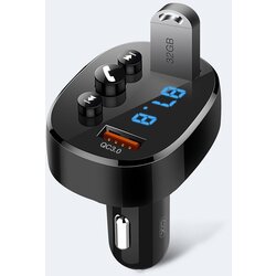 XO FM oddajnik - FM Transmitter, Bluetooth, MP3, USB polnilec, hitro polnjenje Cene