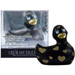 Big Teaze Toys My Duckie Romance 2.0 - patka vodootporni vibrator za klitoris (crno-zlatni) Cene