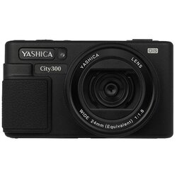 YASHICA City 300 crna uklj. QuickFlash mini bljeskalica za kameru Cene