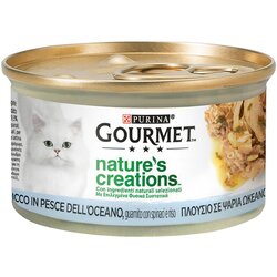 Gourmet Varčevalni paket Nature's Creations 24 x 85 g - Morska riba s špinačo Cene