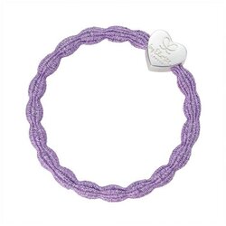By Eloise London Metallic Silver Heart Lilac gumice za kosu Cene