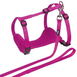 Nobby oprsnica s povodcem Mesh za mačke, roza - 30-40 cm / 33-50 cm Cene