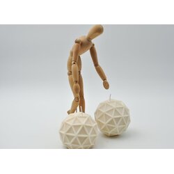 UP candle design EUCLID Skulpturalna ručno rađena dekorativna svijeća od prirodnog voska Cene
