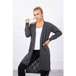 Kesi Sweater with geometric graphite pattern Cijene