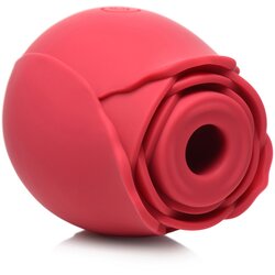 Bloomgasm 10X Wild Rose Red Silicone Suction Clit Stimulator Red Cene
