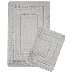 Foutastic Svijetlo sive kupaonske prostirke u setu 2 kom 50x80 cm Cerceve – Cene