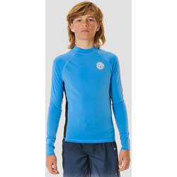 Rip Curl Icons Uv Brushed Kids Longsleeve Rash Guard blue gum Cene