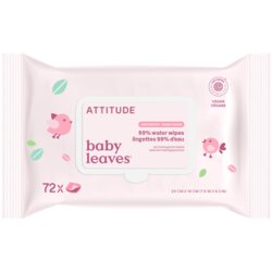 Attitude Baby Leaves Water Wipes vlažne maramice bez parfema 72 kom Cene