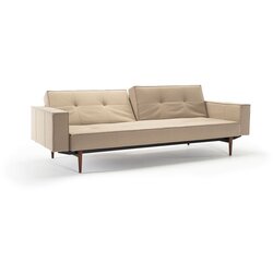 Innovation living Kau SPLITBACK SOFA BED s rukonaslonima i tamno stileto drvenim nogicama-Siva Cijene