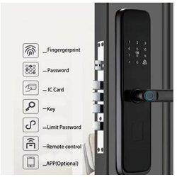 Smart Nest Pametna brava 8 sa otiskom prsta (crna) Cene