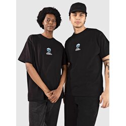 Blue Flowers Flower T-shirt black Cene