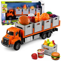 Orange Food Transport Truck 1:55 Cene