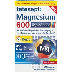 TETESEPT Magnezij 600 TripleAction - 30 tabl. Cene