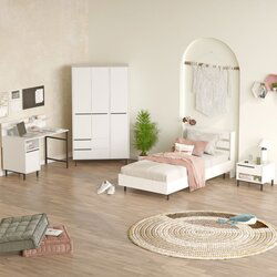 Hanah home ON24-W white young room set Cene