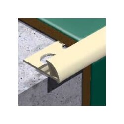 Gromet PVC završna lajsna za keramiku-zatvorena 10mm, 2,7m bež Cene