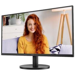 AOC Monitor U27B3M 4K 27” VA, 16:9, 3840x2160, 60Hz, 4ms, 300 cd/m2, 3500:1, 2x 2W, Audio, HDMI, DP, Tilt, 3-sided frameless, Black-Red, VESA 3y - U27B3M Cene