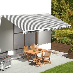  Zamjenska tkanina za tendu antracit-bijela 6 x 3 m Cijene