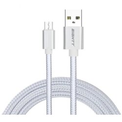 Eightt USB Eight Cable A MicroUsB 1MTS pleteni najlonski srebro. Aluminijasto ohišje, (21735493) Cene