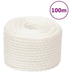 vidaXL Delovna vrv bela 14 mm 100 m polipropilen Cene