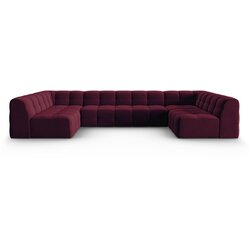 Micadoni Home Kutna garnitura od bordo baršuna (u "U") Kendal - Cene