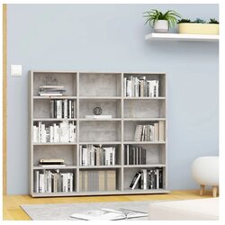  za CD-ove boja betona 102x23x89 5 cm konstruirano drvo Cijene