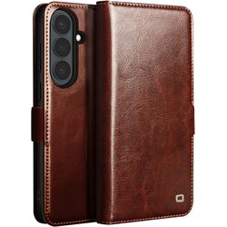QIALINO Vintage denarnica etui Galaxy S26 z video stojalom, Rjava, (5000274875) Cene