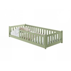  Drveni dječji krevet Bella - olive - 200x90 cm - Madrac PE pjena 8 cm-spužvasti madrac Cijene