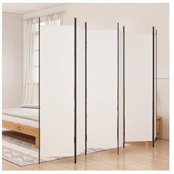  pregrada s 6 panela bijela 300x200 cm od tkanine Cijene