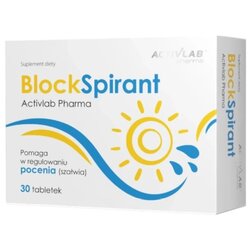 ACTIVLAB BlockSpirant prirodna kontrola znojenja Pharma (30 tableta) Cene