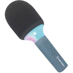 KIDYWOLF Mikrofon Bluetooth mit Licht blau Cene