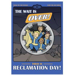 Fallout art print Reclamation Day, A3 Cene