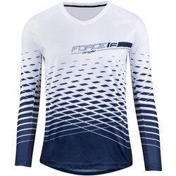 FORCE TEXTIL Dres FORCE MTB ANGLE dugi rukav, bela-plava XL Cene