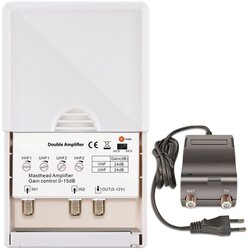 Amiko Antenski ojačevalnik + LTE / 4G filter z 2 nastavljivima vhodoma - DOUBLE AMPLIFIER Cene