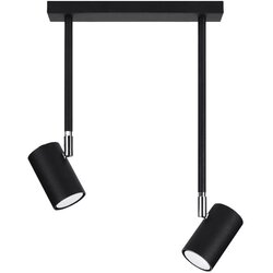 Nice Lamps črna stropna svetilka 30x10 cm jones - nice lamps Cene