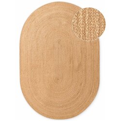Hanse Home Obojestranska/ročno tkana preproga iz jute v naravni barvi 160x230 cm Braided – Cene