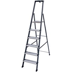 Krause Monto Stojeće ljestve s gazištem (Aluminij, 6 stepenica, Radna visina: 3,25 m) Cene