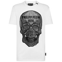 Philipp Plein Sport Majice s kratkimi rokavi T-SHIRT FAAC-MTK5231-PJY002N_01 Bela Cene