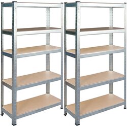 Janshop Humberg metalni set polica za odlaganje, 2 komada, 180 x 90 x 40 cm, HR-812 Cijene