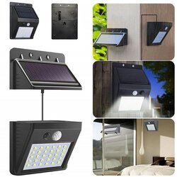  30LED SMD solarna stenska svetilka s PIR sezorjem gibanja dvodelna Cene