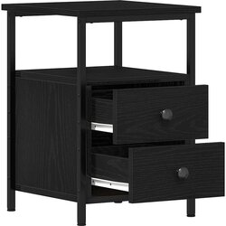 vidaXL Noćni ormarići 2 kom. Crni hrast 34x35,5x50 cm Inženirsko drvo Cijene